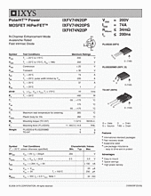 DataSheet IXFV74N20P pdf